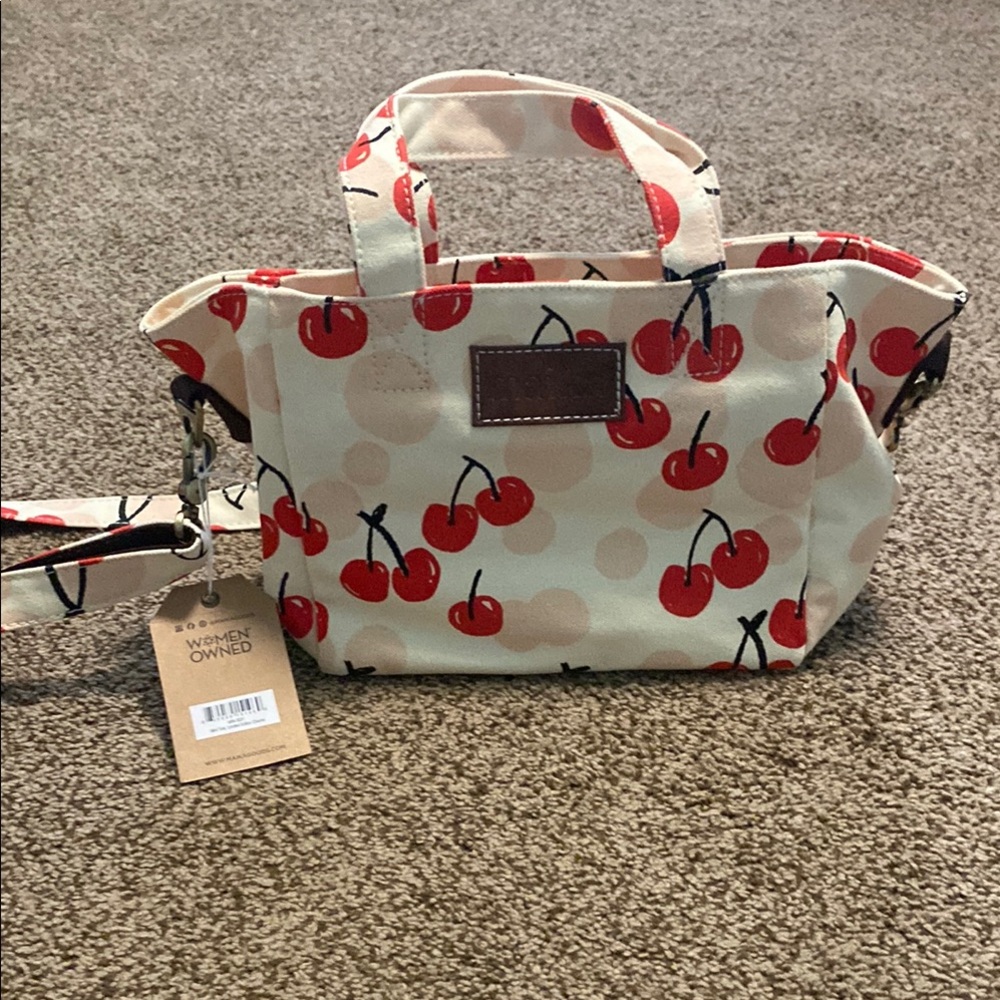 Maika new Cherry print tote.